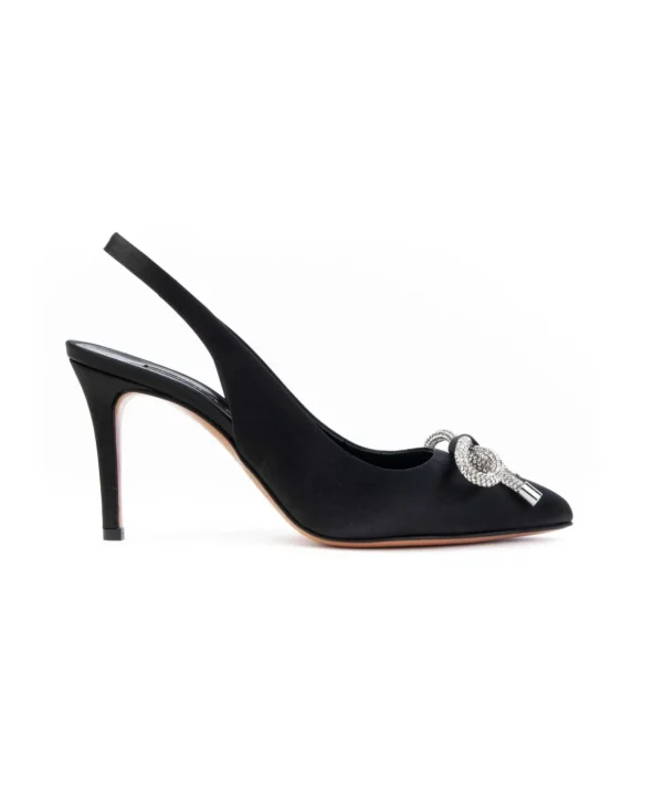 Albano A3156 Slingback Raso Fiocco Strass