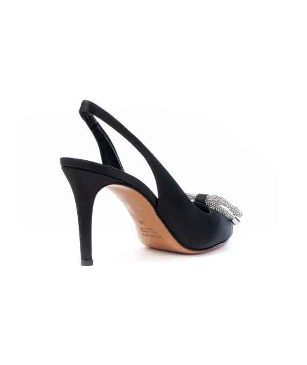 Albano A3156 Slingback Raso Fiocco Strass