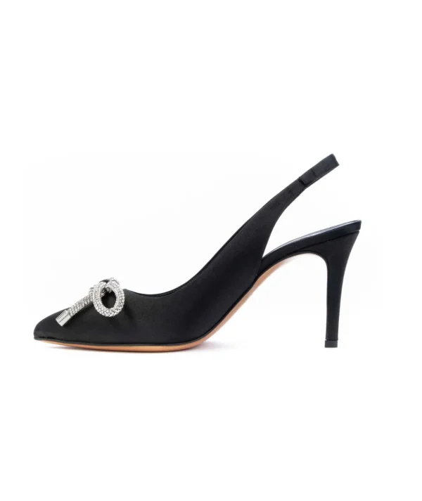 Albano A3156 Slingback Raso Fiocco Strass