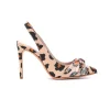 Alberto Gozzi Sandalo Delfina in tessuto maculato Animalier Donna