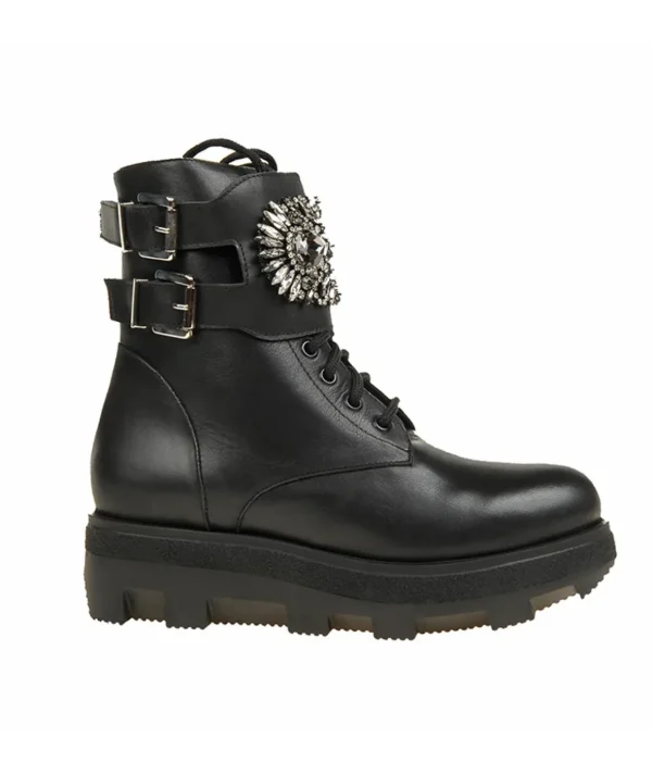 Anfibio H'oro in pelle con borchie Donna