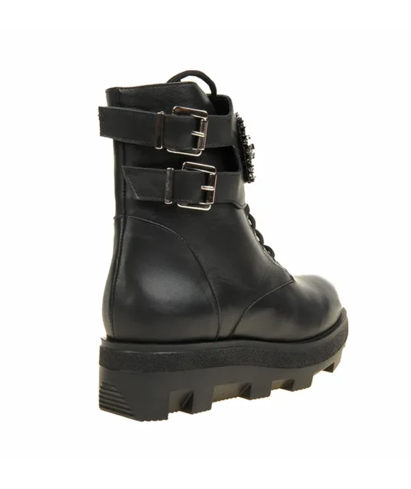 Anfibio H'oro in pelle con borchie Donna