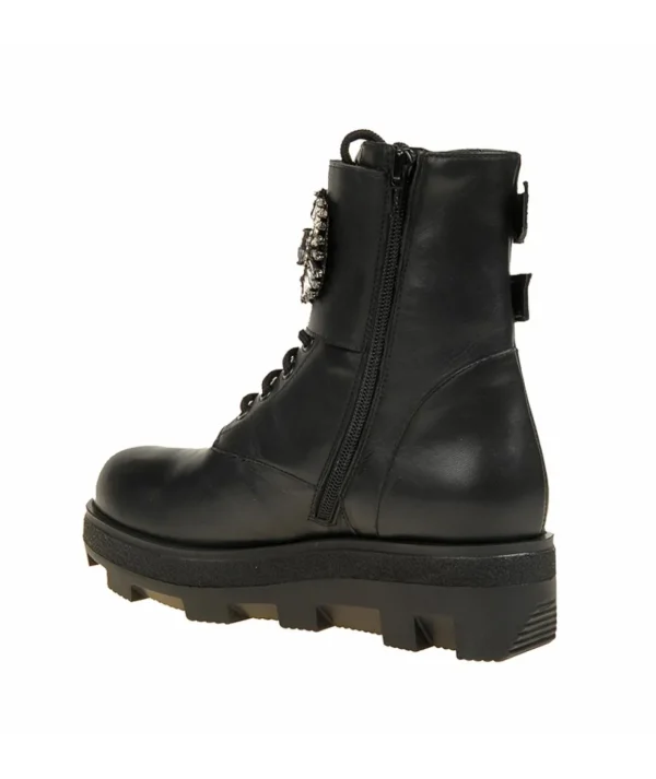 Anfibio H'oro in pelle con borchie Donna