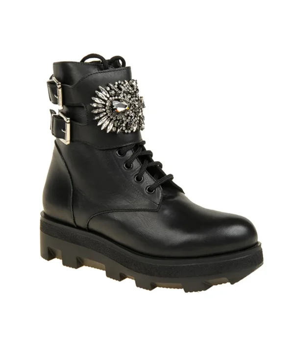 Anfibio H'oro in pelle con borchie Donna