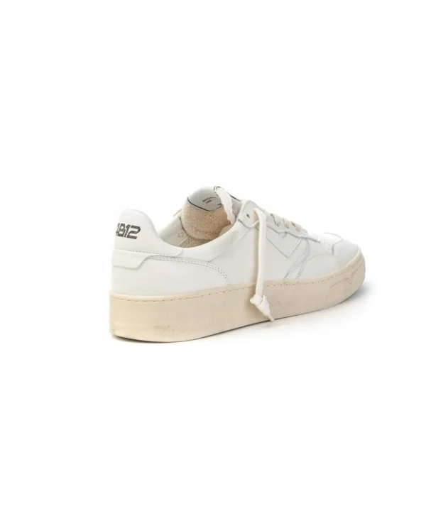 4b12 Hyper-U108 Sneakers Uomo con Lacci Total White