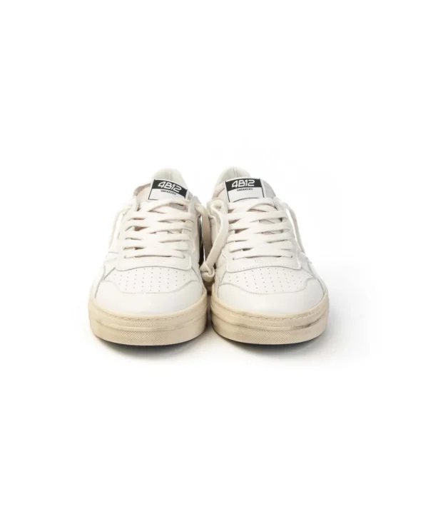 4b12 Hyper-U108 Sneakers Uomo con Lacci Total White