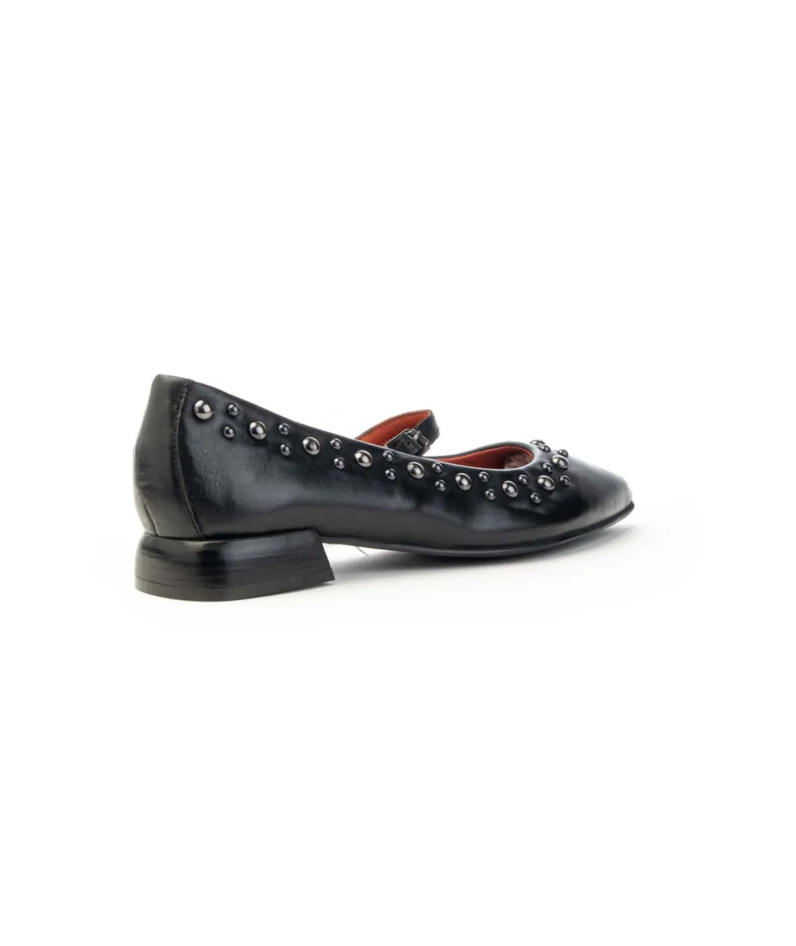 ballerina_mjus_t_in_pelle_2.webp Ballerina Mjus T98108 in pelle nera con borchie e cinturino Donna