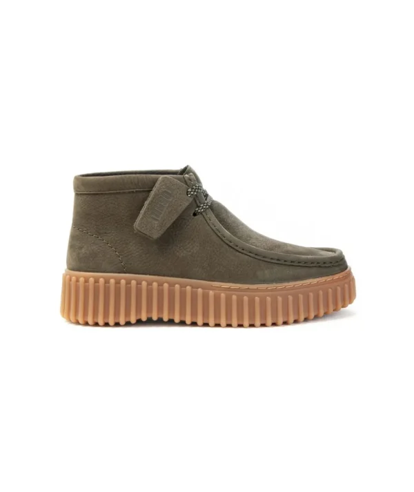 Clarks Polacco Donna 179356 Torhill Moss Hi con lacci