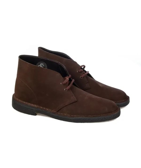 CLARKS ORIGINALS DESERT BOOT DARK BROWN