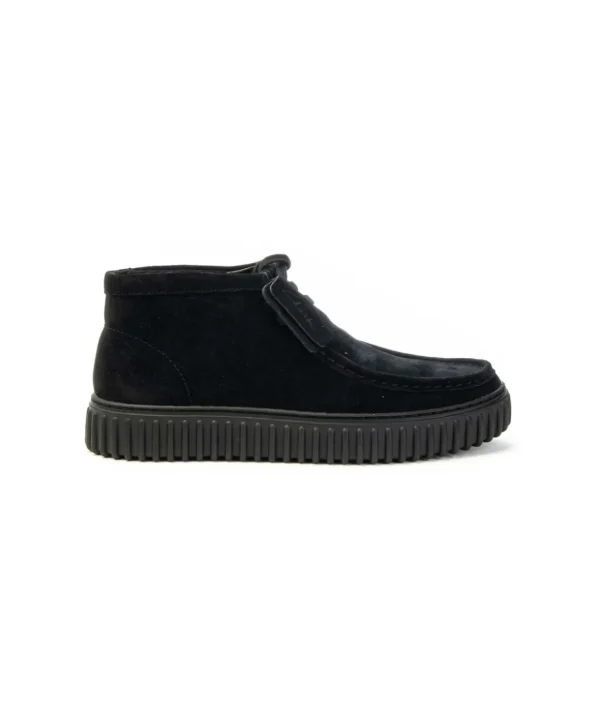 Clarks Polacco Lacci Torhill Hi 173664 In Camoscio Uomo