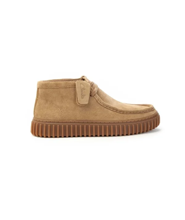 Clarks Polacco Torhill Hi 173663 Lacci In Camoscio Uomo