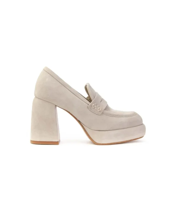Curiosité 2282 Mocassino in camoscio Plateau Donna