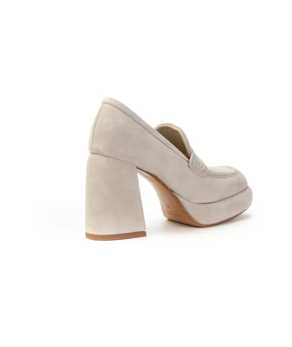 Curiosité 2282 Mocassino in camoscio Plateau Donna