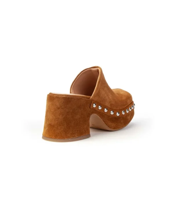 Curiosité sabot 2285 in camoscio con borchie donna
