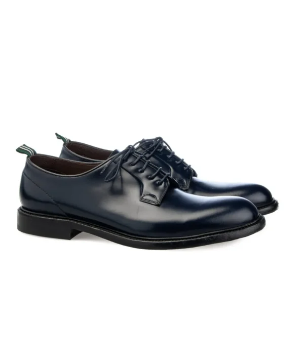 derby green george 3029 con lacci e fondo cuoio