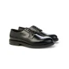 Derby Green George in Pelle Spazzolata Nero Uomo