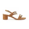 Eddicuomo B16/379 Sandalo 2 Fasce Strass Tacco 50