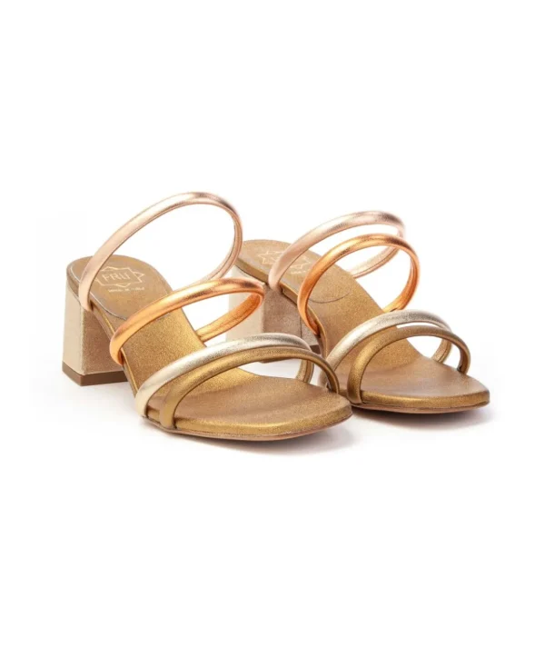 Franco Russo 9804 Sandalo Listelli Multi Donna