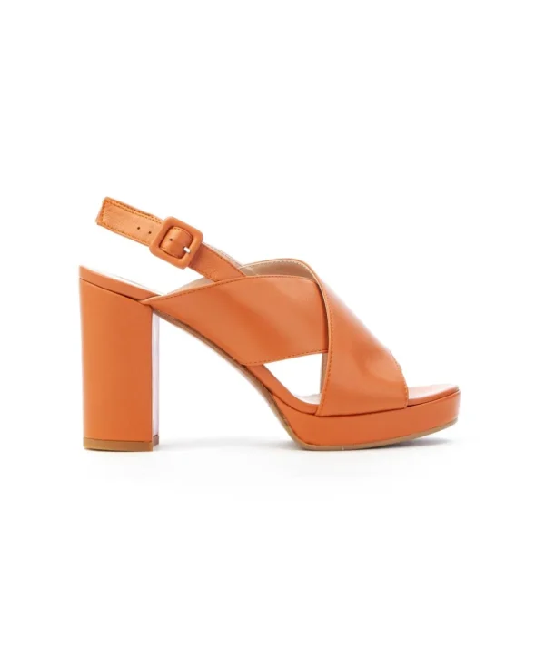 Franco Russo 5713 Sandalo Plateu Cross Donna