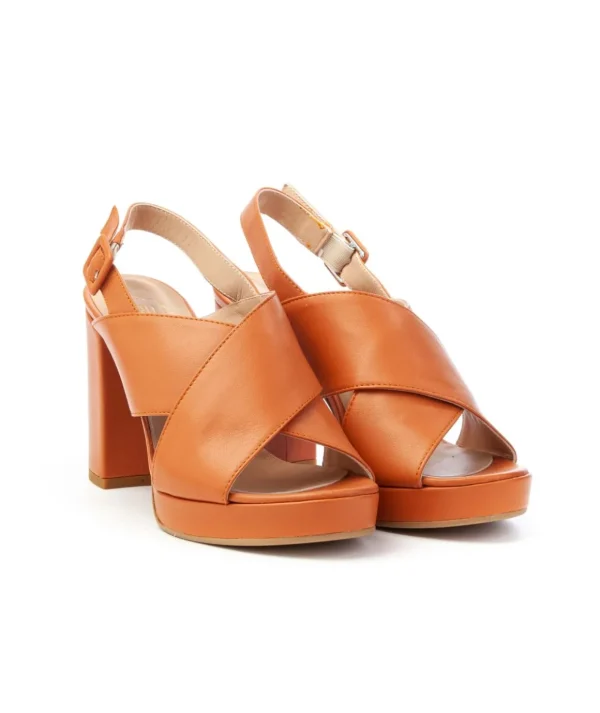 Franco Russo 5713 Sandalo Plateu Cross Donna