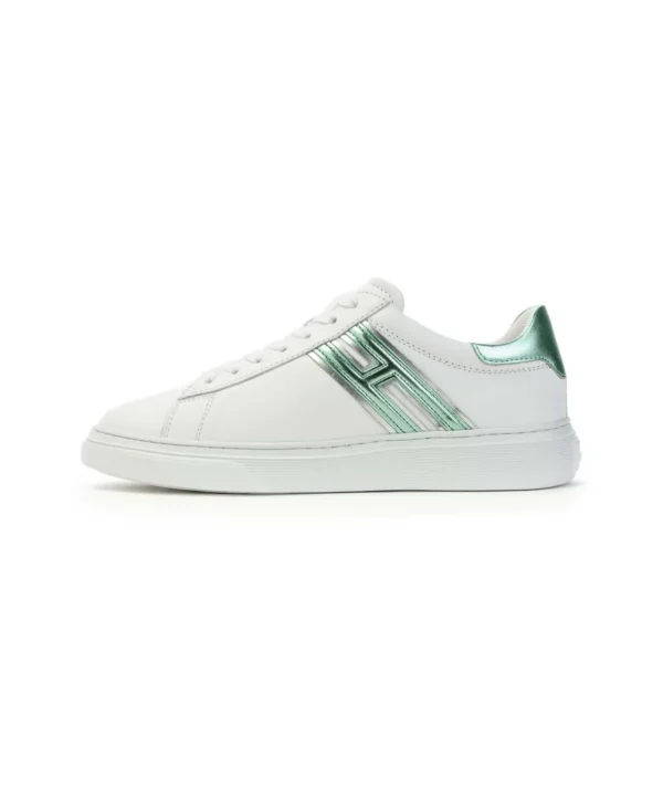 Hogan Scarpe Sneakers donna H365 Verde Bianco