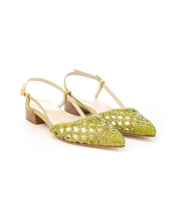 Kess slingback 21548 intrecciato a mano