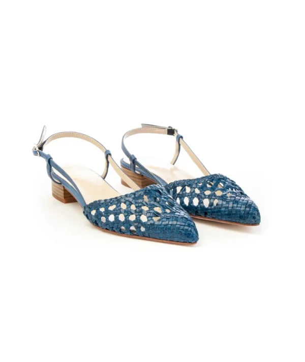 Kess slingback 21548 intrecciato a mano