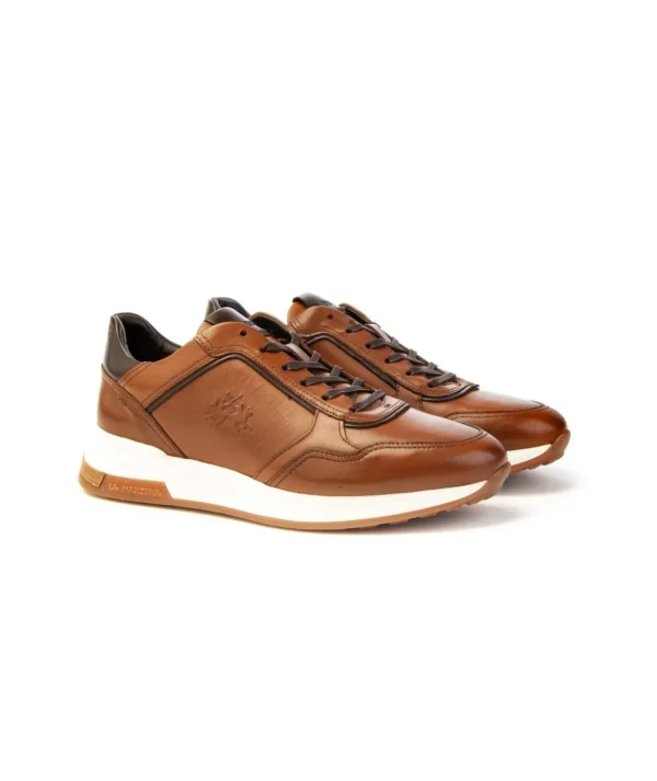 La Martina Sneaker lacci Lfm242.060 in pelle Uomo