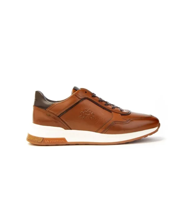 La Martina Sneaker lacci Lfm242.060 in pelle Uomo
