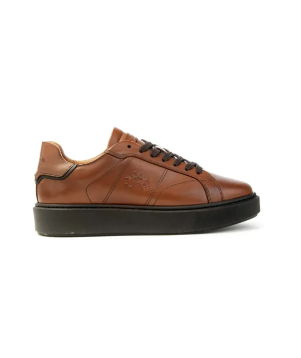 La Martina Sneakers Uomo Lfm242.001 Tennis Allacciata