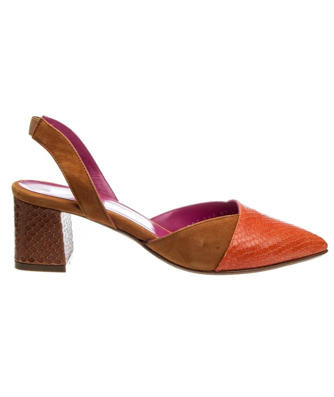 le_babe__slingback_stampa_0.webp LE BABE 1259 SLINGBACK STAMPA PITONE 5CM