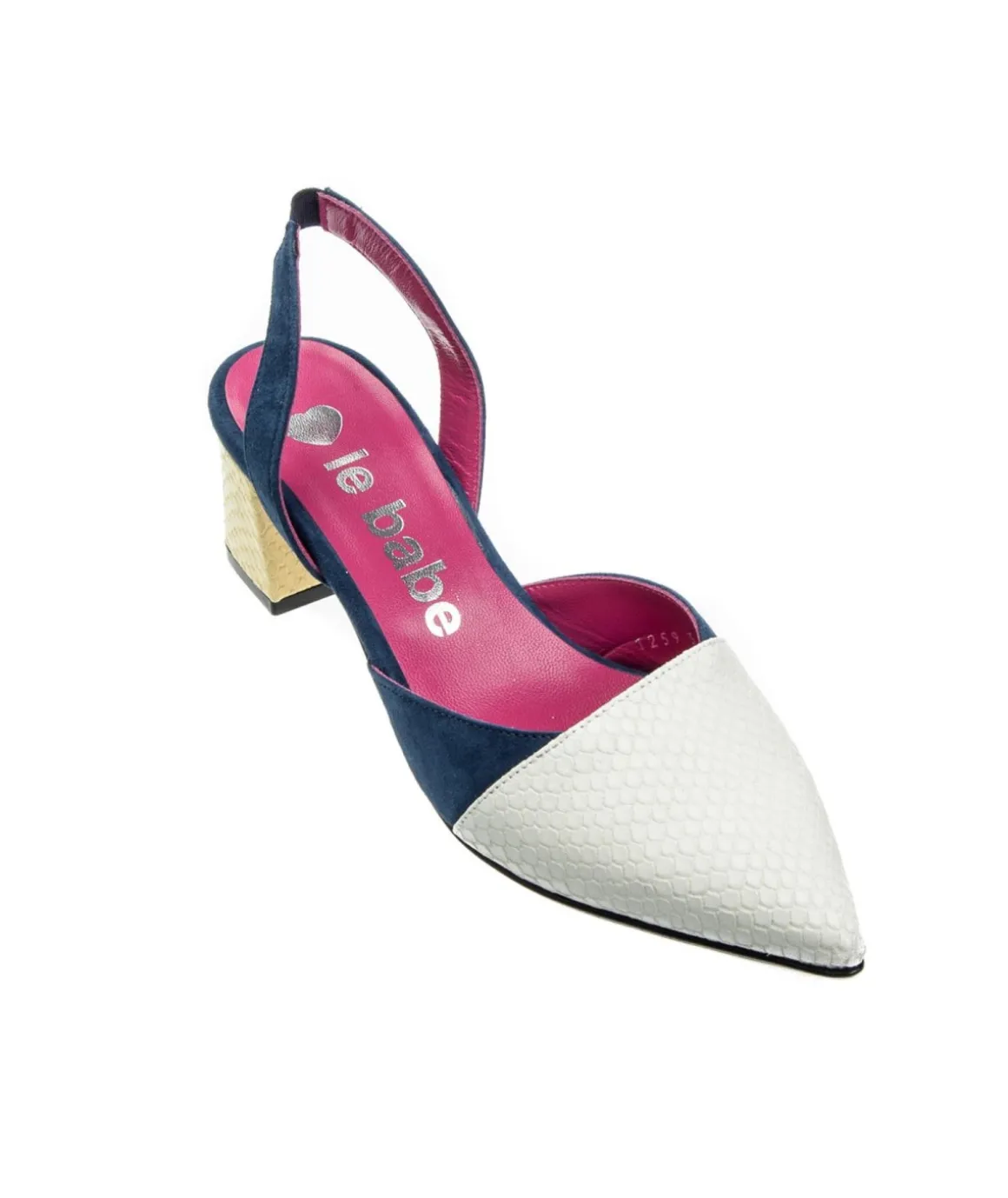 le_babe__slingback_stampa_4.webp LE BABE 1259 SLINGBACK STAMPA PITONE 5CM