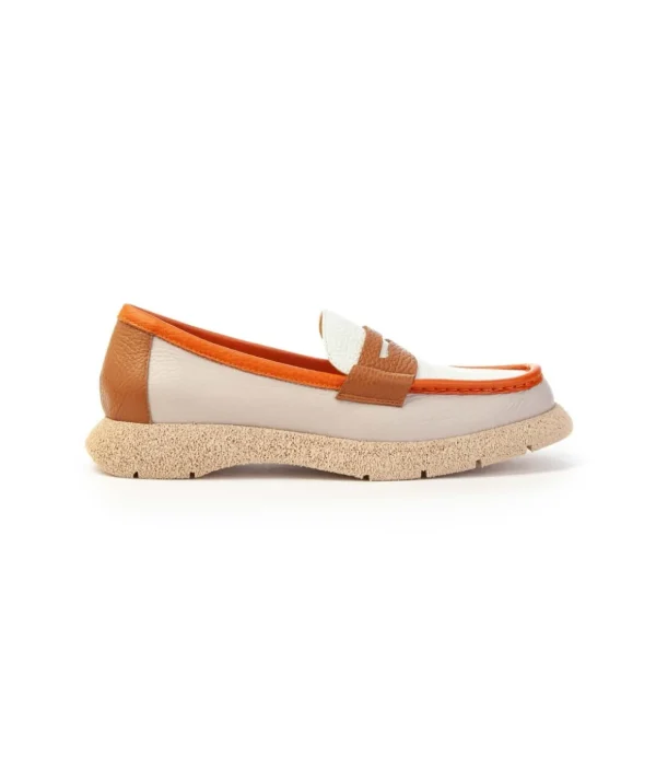 MARA BINI S146 MOCASSINO BICOLORE