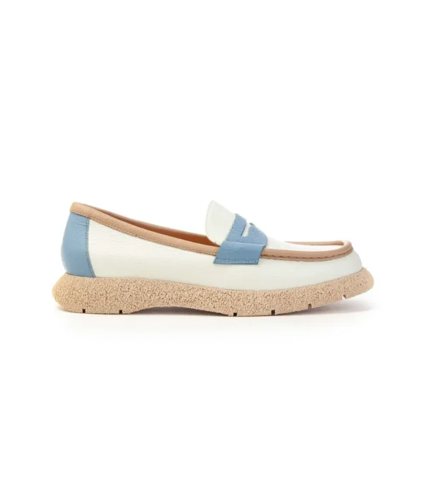 MARA BINI S146 MOCASSINO BICOLORE