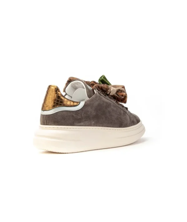 Melinè Sneaker Bi661f Var393 in camoscio Donna
