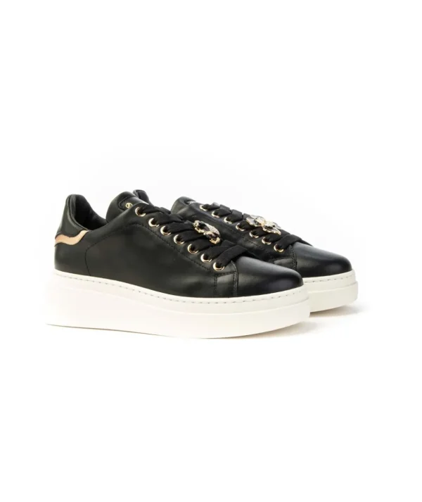 Meline Sneaker Donna Lo661 Var246 in pelle con accessori