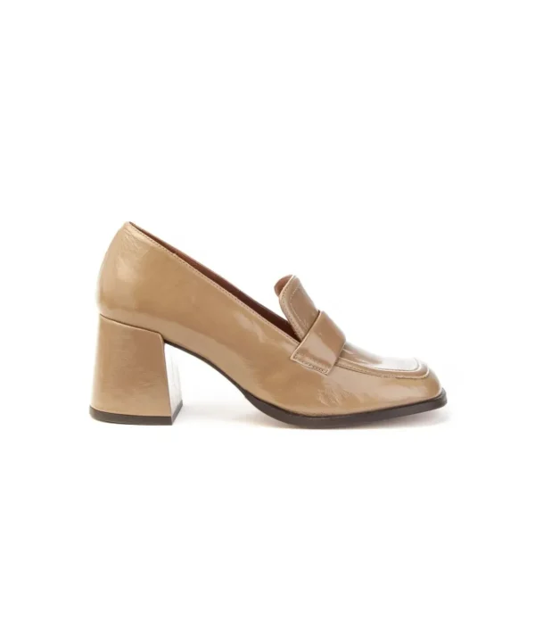 Mocassino Angel Alarcón 24587 in pelle con tacco Donna