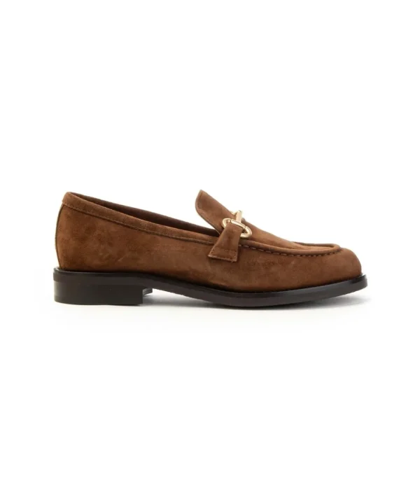 Mocassino camoscio Franco Russo 8002s donna leone shoe fosinone