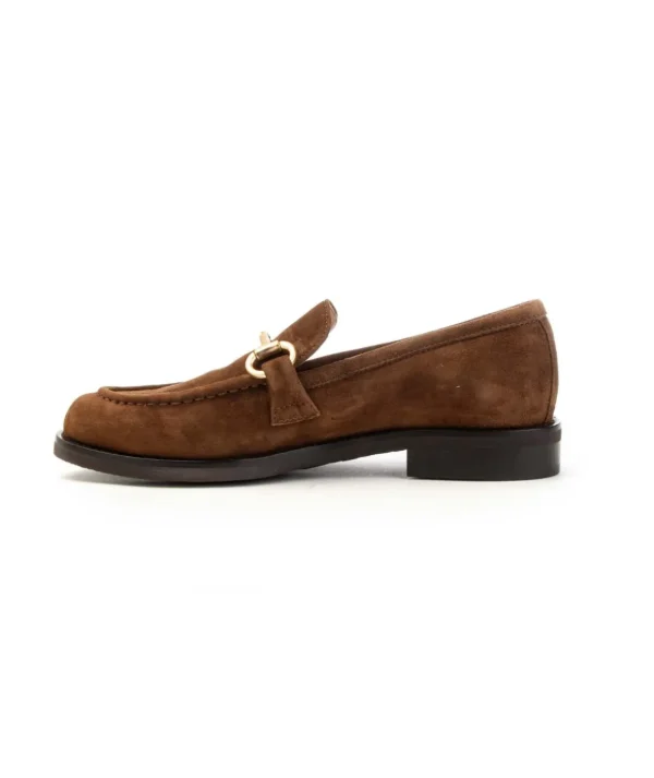 Mocassino camoscio Franco Russo 8002s donna leone shoe fosinone