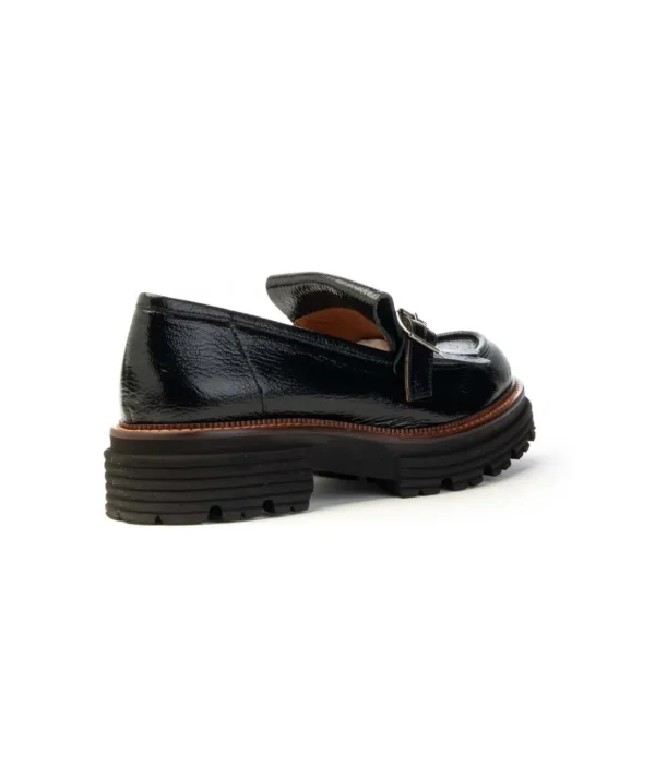 Mocassino Mat20 7347n Con Frangia Extralight in naplak
