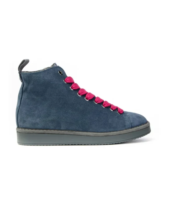 Panchic Polacchino P01w00700332052 lacci Ankle Boot suede and faux furs Uomo