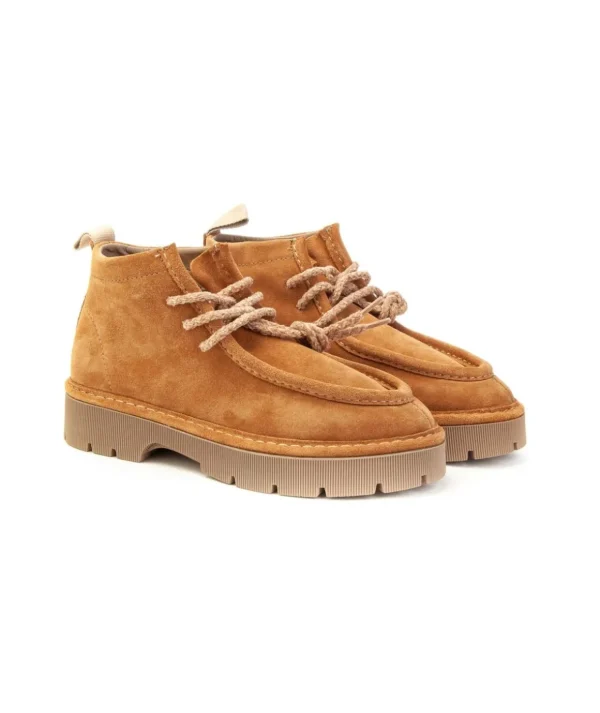 Panchic Polacco P99W0020042D016 con lacci Ankle Boot suede faux fur Donna