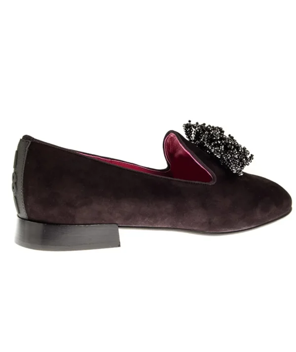 Pantofola 181 in camoscio Tacco 20 Donna