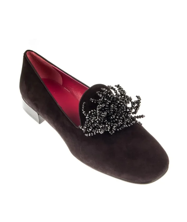 Pantofola 181 in camoscio Tacco 20 Donna