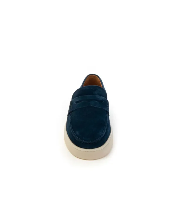 Rossi mocassino 645 camoscio fondo gomma