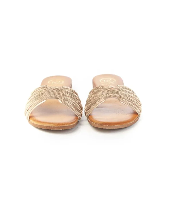 Sandalo a ciabatta con strass 18+ 8544 Donna