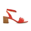Sandalo con fascia intrecciata e tacco 6 cm Pedro Miralles 17156 Donna