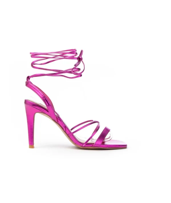Sandalo con racco 9,5 cm lacci schiava Exè Victoria Donna