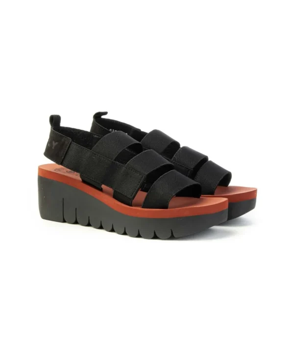 Sandalo elastico con zeppa 6 cm Fly London YERE84FLY Donna