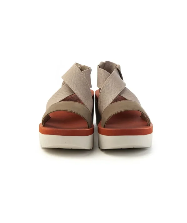 Sandalo fasce incrociate con zeppa 6 cm Fly London YABI922FLY Donna